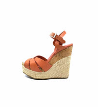 Load image into Gallery viewer, JIMMY CHOO Size 8 Salmon Leather Wedge
