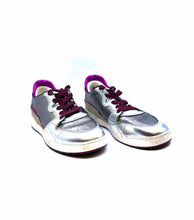 Load image into Gallery viewer, ISABEL MARANT Size 7 Silver, Pink Leather Metallic Solid Sneakers
