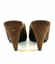 Load image into Gallery viewer, PRADA Size 7.5 Brown Suede Solid Mules
