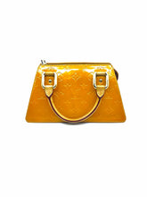 Load image into Gallery viewer, LOUIS VUITTON Forsyth Yellow Orange Patent Leather Monogram Vernis Handbag
