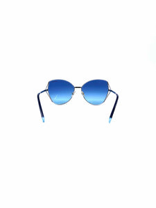 TIFFANY & CO Blue, Silver Square Solid Sunglasses