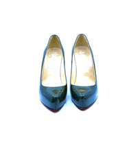 Load image into Gallery viewer, PRADA Size 8 Black Patent Leather Solid Wedge
