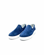 Load image into Gallery viewer, PRADA Size 8 Navy Suede Solid Sneakers
