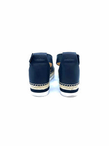 SEE BY CHLOE Size 9 black, white Leather Solid Sandals