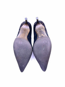 MANOLO BLAHNIK Size 8.5 Bronze Lizard Pumps