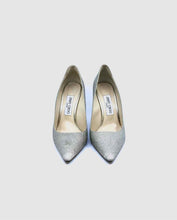Load image into Gallery viewer, JIMMY CHOO Size 8 Gold Sparkle Pumps

