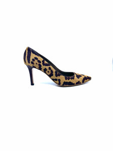 VALENTINO Size 9 Brown PONY HAIR Cheetah print Pumps