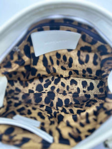DOLCE & GABBANA Cream Patent Leather Handbag