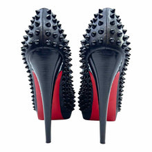 Load image into Gallery viewer, CHRISTIAN LOUBOUTIN Size 6.5 Black Leather Studs Studs Pumps
