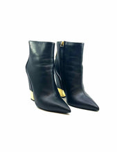 Load image into Gallery viewer, GIUSEPPE ZANOTTI Size 9 Black Leather Ankle Boot
