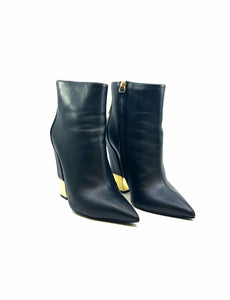 GIUSEPPE ZANOTTI Size 9 Black Leather Ankle Boot
