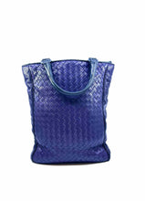 Load image into Gallery viewer, BOTTEGA VENETA Purple Leather Woven Handbag
