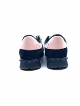 Load image into Gallery viewer, VALENTINO Size 8 Black, grey Leather Knit Camoflage Sneakers
