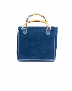 GUCCI Black Suede Solid Handbag