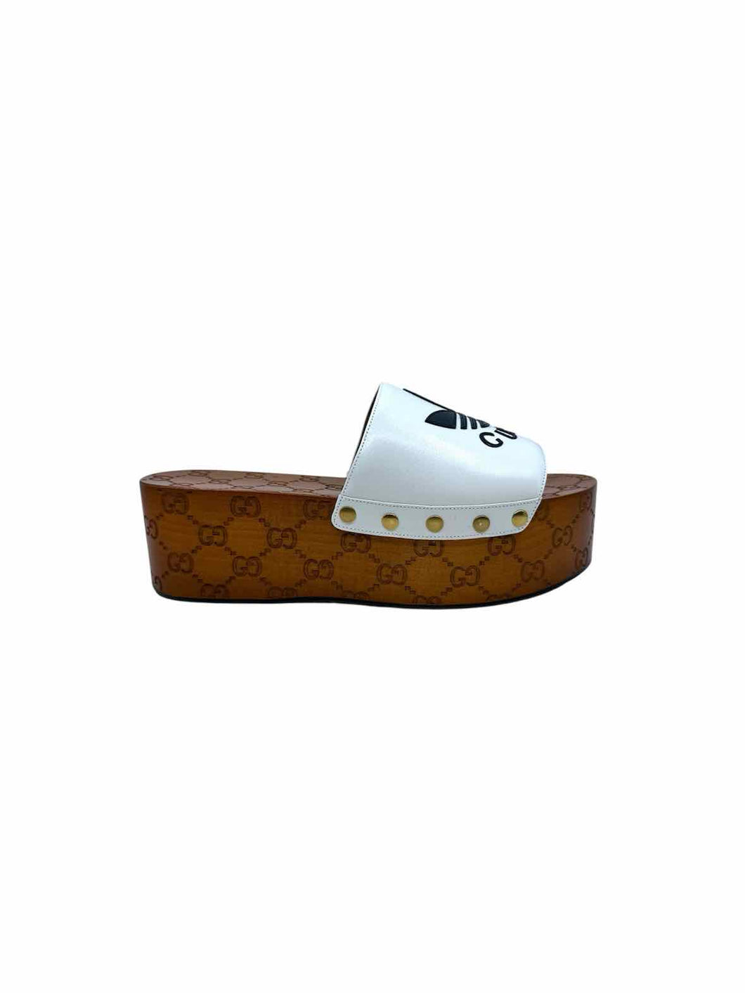 GUCCI Size 9 White, black Slide