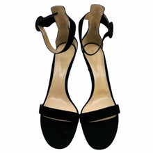 Load image into Gallery viewer, GIANVITO ROSSI Size 10 Black Suede Solid Sandals
