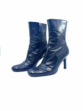 Load image into Gallery viewer, CHANEL Size 7 Black Leather Ankle Boot
