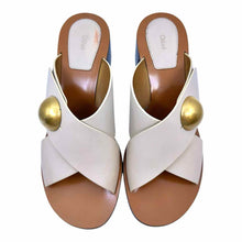 Load image into Gallery viewer, CHLOE Size 11 Beige Leather Loafers
