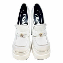 Load image into Gallery viewer, VERSACE Size 9 White Leather Solid Pumps
