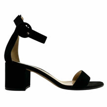 Load image into Gallery viewer, GIANVITO ROSSI Size 10 Black Suede Solid Sandals
