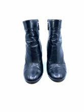 Load image into Gallery viewer, CHANEL Size 9.5 Black Leather Solid Ankle Boot
