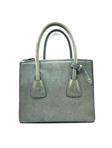 PRADA Grey Leather Handbag