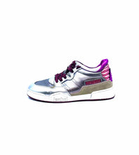 Load image into Gallery viewer, ISABEL MARANT Size 7 Silver, Pink Leather Metallic Solid Sneakers
