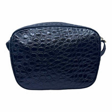 Load image into Gallery viewer, SALVATORE FERRAGAMO Vara Black Crocodile Handbag
