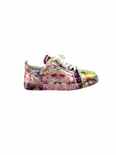 Load image into Gallery viewer, CHRISTIAN LOUBOUTIN Size 11 Pink &amp; White Leather Sneakers
