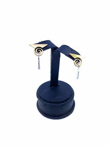 CHRISTENSEN HELLER Gold Pierced Earrings