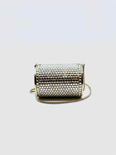 Load image into Gallery viewer, JUDITH LEIBER Gold Rhinestones Evening Bag
