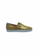 Load image into Gallery viewer, CHRISTIAN LOUBOUTIN Size 13 Gold Men&#39;s Sneakers
