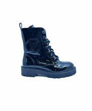 Load image into Gallery viewer, LOUIS VUITTON Size 8 Black Patent Leather Ankle Boot
