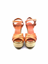 Load image into Gallery viewer, JIMMY CHOO Size 8 Salmon Leather Wedge
