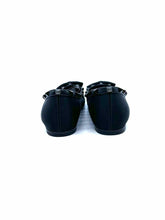 Load image into Gallery viewer, VALENTINO Size 11 Black Satin Solid Flats
