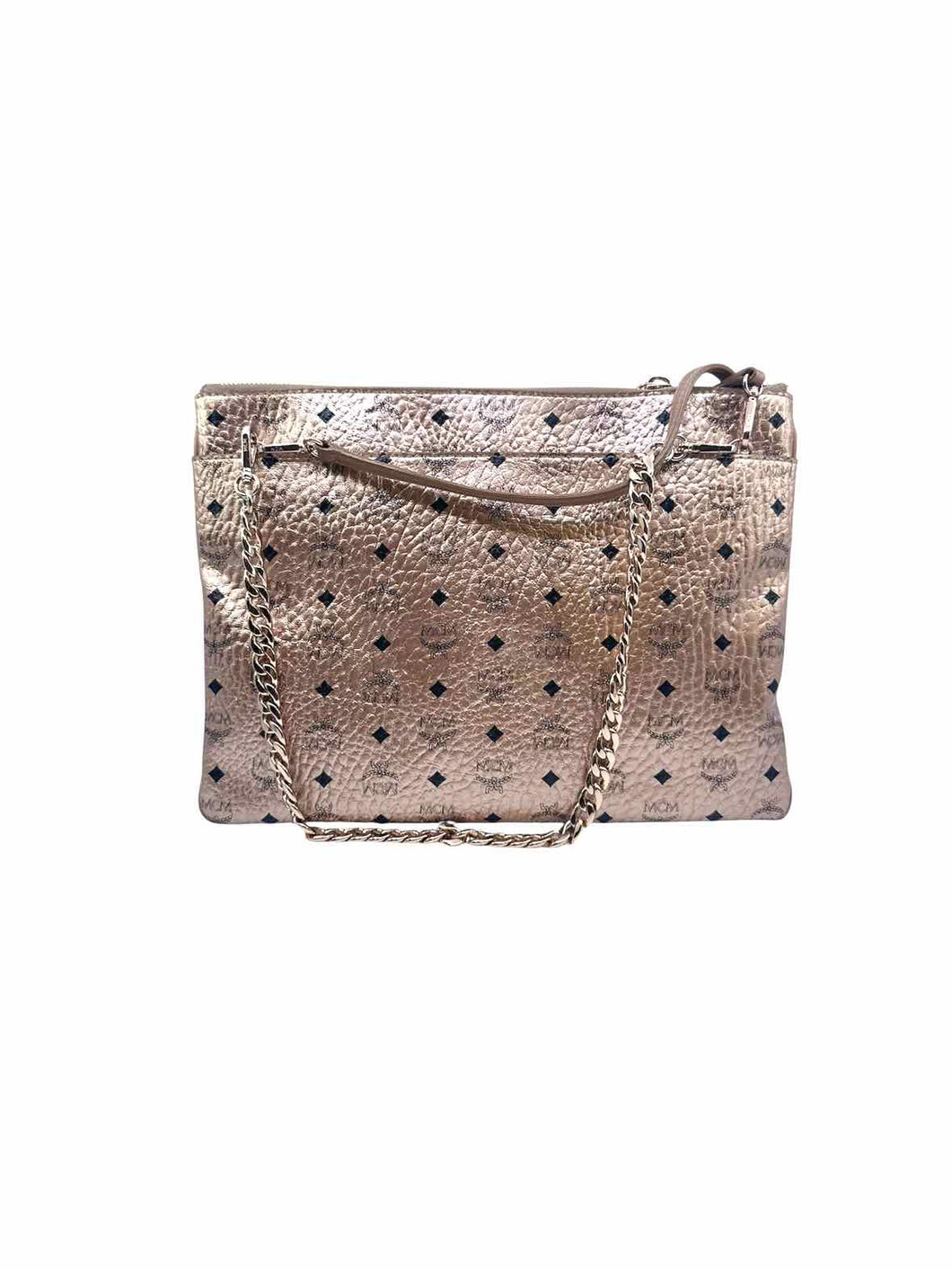 MCM Rosegold Leather Handbag