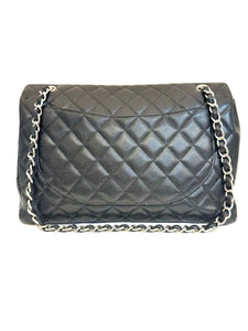 CHANEL Large Caviar Classic Handbag