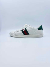 Load image into Gallery viewer, GUCCI Size 10 White Leather Sneakers
