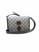 Load image into Gallery viewer, GUCCI GG Mini Supreme Brown Coated canvas Monogram Handbag
