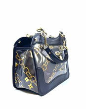 Load image into Gallery viewer, LOUIS VUITTON Charms Cabas Vintage Brown Leather Pvc Handbag
