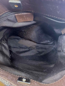 GUCCI Brown Canvas Monogram Handbag