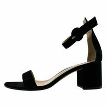 Load image into Gallery viewer, GIANVITO ROSSI Size 10 Black Suede Solid Sandals
