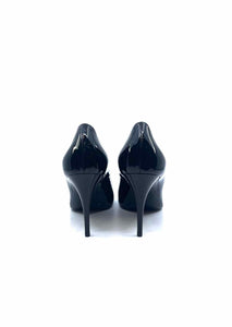 SAINT LAURENT Size 8 Black Patent Leather Pumps