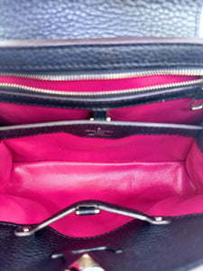 LOUIS VUITTON Black Leather Handbag