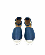 Load image into Gallery viewer, SEE BY CHLOE Size 9 black, white Leather Solid Sandals

