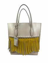 Load image into Gallery viewer, TOD'S Beige, Yellow Leather Tote
