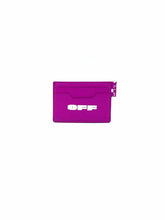 Load image into Gallery viewer, OFF-WHITE Pink Leather Card Holder
