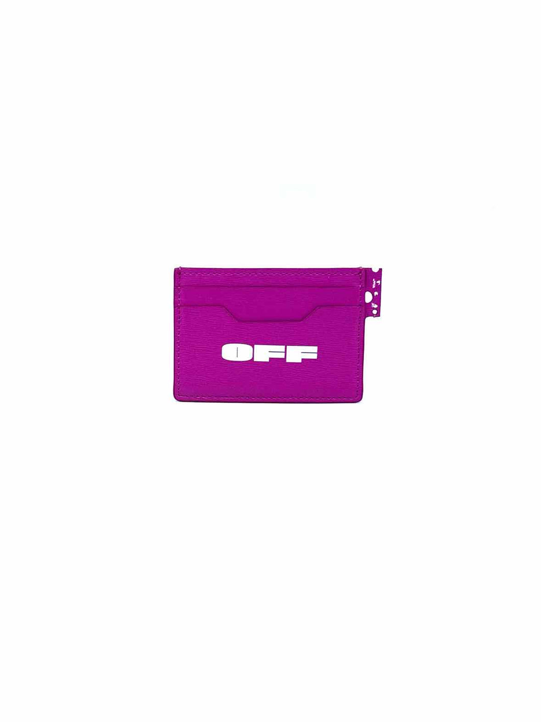 OFF-WHITE Pink Leather Card Holder