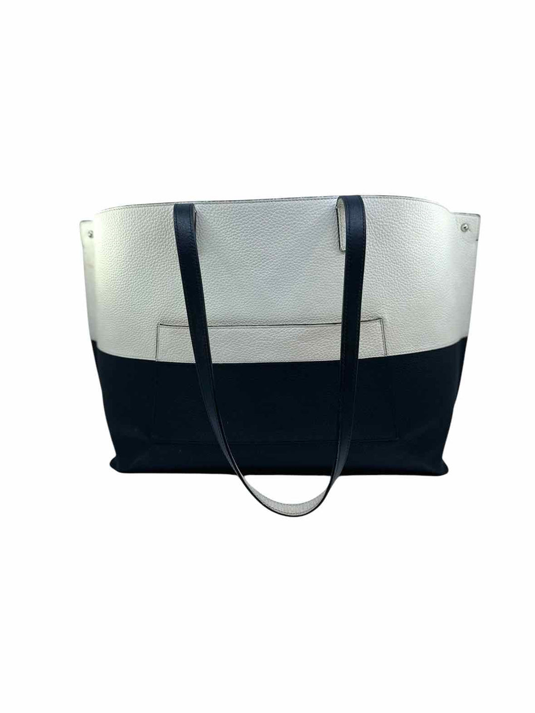 AKRIS Black & White Leather Handbag