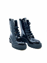 Load image into Gallery viewer, LOUIS VUITTON Size 8 Black Patent Leather Ankle Boot
